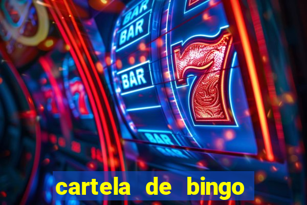 cartela de bingo cha de bebe